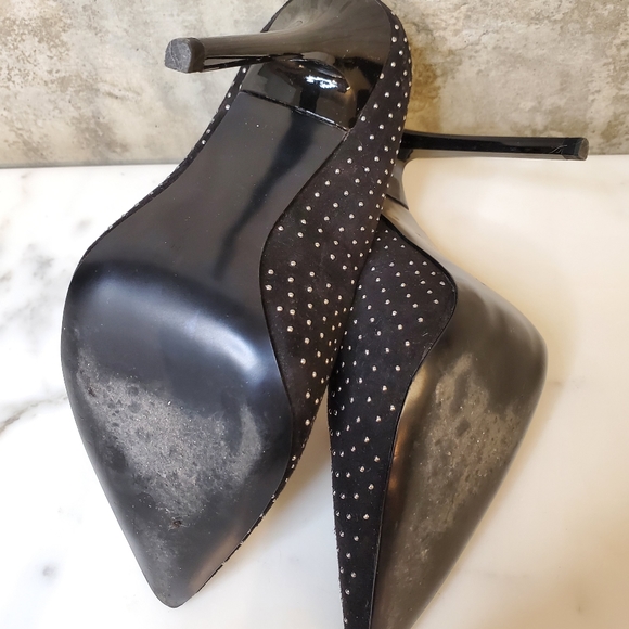 ZARA Black & Silver Stiletto Heels / Size 38 - Picture 5 of 5